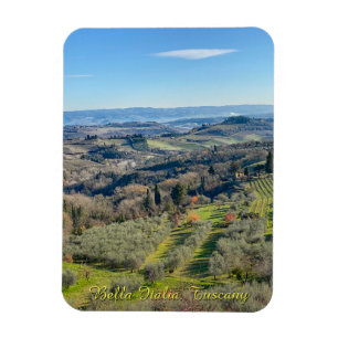 Magnet Flexible Paysage naturel en Toscane, voyage Italie