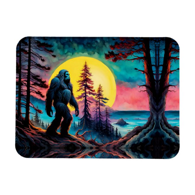 Magnet Flexible Paysage nocturne coloré de Squatchin (Horizontal)