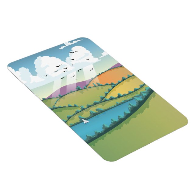 Magnet Flexible Paysage rural. (Côté Droit)