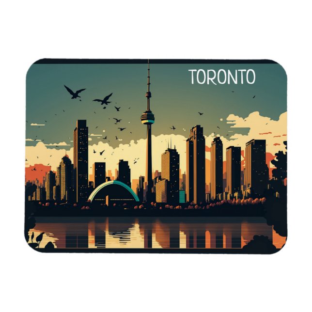 Magnet Flexible Paysage urbain cool de Toronto Canada  (Horizontal)