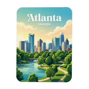 Magnet Flexible Paysage urbain d'Atlanta États-Unis