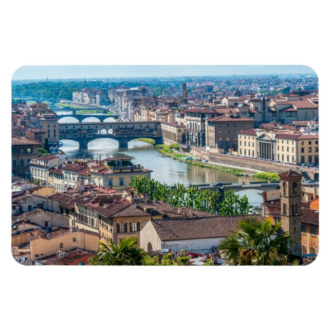 Magnet Flexible Paysage urbain de Florence - Ponte Vecchio sur l'A (Horizontal)