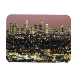 Magnet Flexible Paysage urbain de Los Angeles la nuit