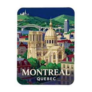Magnet Flexible Paysage urbain de Montréal Québec ✨