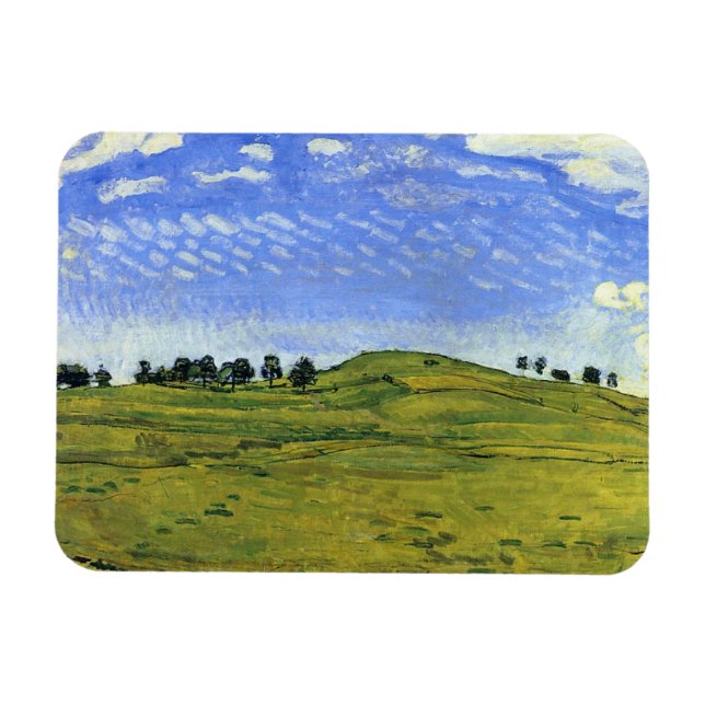 Magnet Flexible Paysage vallonné avec des ravens (par Ferdinand Ho (Horizontal)