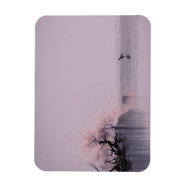 Magnet Flexible Paysage zen minimaliste (Vertical)