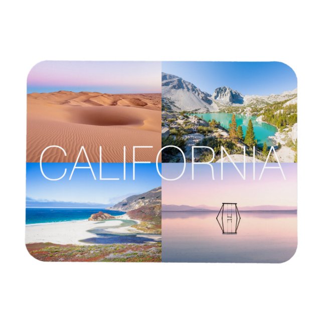 Magnet Flexible Paysages naturels pittoresques de Californie (Horizontal)