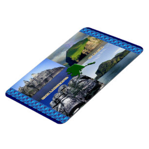 Magnet Flexible Paysages rocheux du collage de l'Alaska