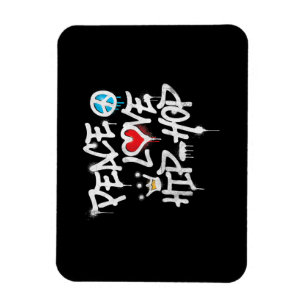 Magnet Flexible Peace Love Hip hop Dancing