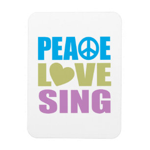 Magnet Flexible Peace Love Sing