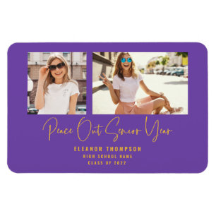 Magnet Flexible Peace Out 2 Photo Annonce d'une graduation 2022 vi