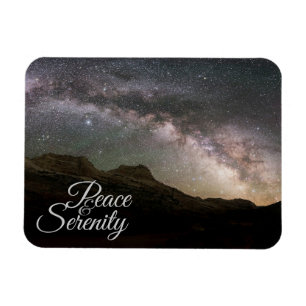 Magnet Flexible Peace & Serenity Mountain Night Sky