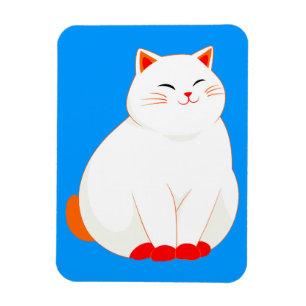 Magnet Flexible Peaches, le Chat Sourire