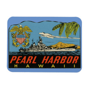 Magnet Flexible Pearl Harbor, Hawaii Vintage voyage souple Magne