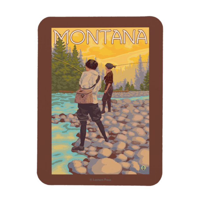 Magnet Flexible Pêche à la mouche - Montana (Vertical)