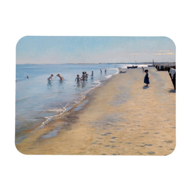 Magnet Flexible Peder Severin Kroyer - Jour d'été à Skagen Beach (Horizontal)