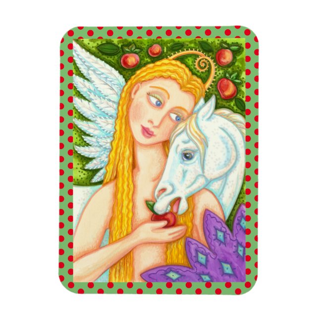MAGNET FLEXIBLE PEGASUS ET EVE DANS LE JARDIN D'EDEN, CHEVAL (Vertical)