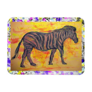 Magnet Flexible peinture à goutte de zèbre pourpre