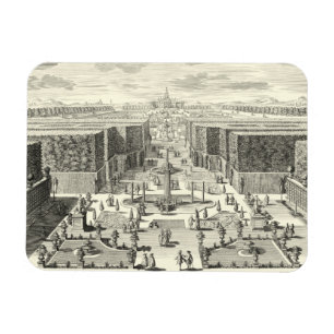 Magnet Flexible Peinture à l'huile des Fontaines du Jardin de Vers