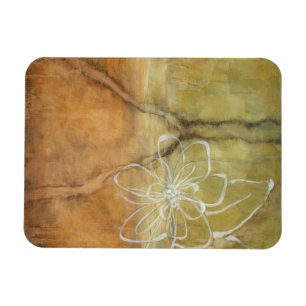 Magnet Flexible Peinture abstraite de silhouette sur l'arrière -