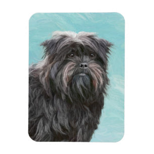 Magnet Flexible Peinture Affenpinscher - Joli art original chien
