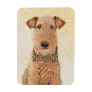 Magnet Flexible Peinture Airedale Terrier - Cute Original Art