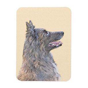 Magnet Flexible Peinture belge Tervuren - Cute Original Chien Art
