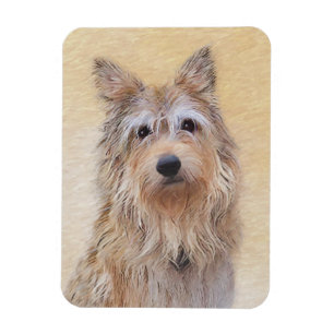 Magnet Flexible Peinture Berger Picard - Joli art original chien