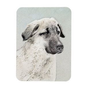 Magnet Flexible Peinture de berger anatolienne - Art original de c