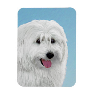 Magnet Flexible Peinture de Berger de Plaine Polonais - Chien Ar o