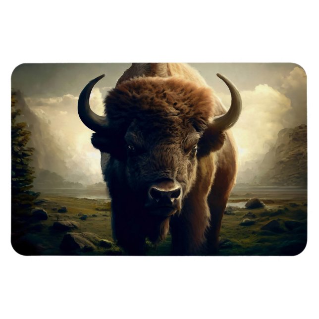 Magnet Flexible Peinture de bison (Horizontal)