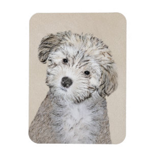 Magnet Flexible Peinture de Chien Havanais - Cute Original Chien A