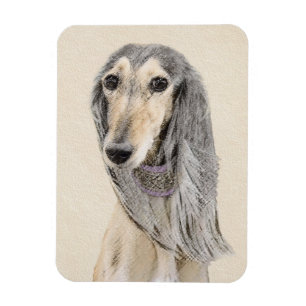 Magnet Flexible Peinture de Saluki (Faune) - Cute Original Chien A