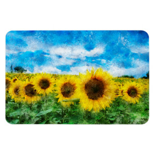 Magnet Flexible Peinture de tournesols