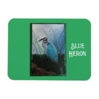 Peinture d'un aimant flexible de Héron Bleu