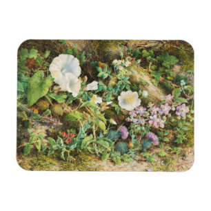 Magnet Flexible Peinture florale de fleurs de pétunias vintage jol