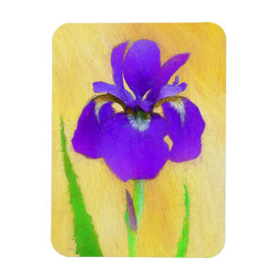 Magnet Flexible Peinture Iris à pois pourpre - Chien original mign