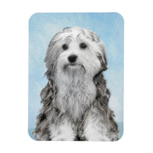 Magnet Flexible Peinture Lowchen - Cute Original Chien Art