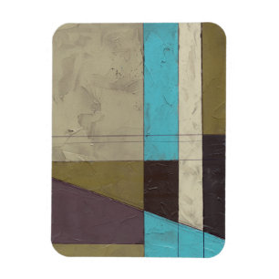 Magnet Flexible Peinture minimaliste contemporaine avec couleur pr