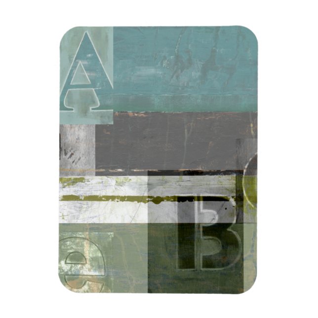 Magnet Flexible Peinture moderne avec lettres assorties (Vertical)