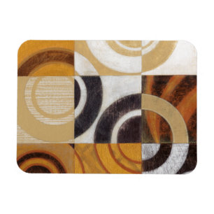 Magnet Flexible Peinture moderne avec Motifs circulaires