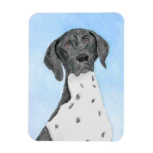 Magnet Flexible Peinture pointeur germanique - Art original (Vertical)