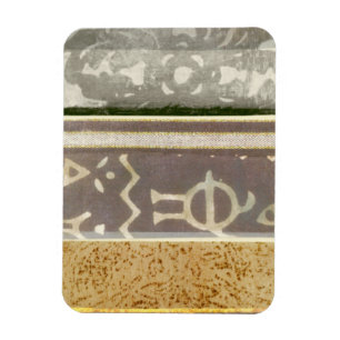 Magnet Flexible Peinture tribale contemporaine de motif