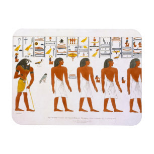 Magnet Flexible Peintures murales des tombes des rois chez Thebes,
