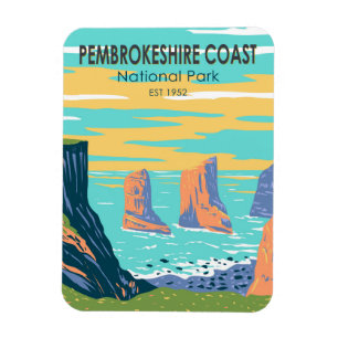 Magnet Flexible Pembrokeshire Coast National Park Wales Vintage