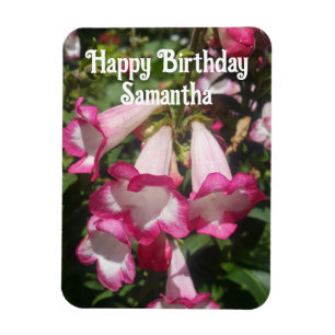 Magnet Flexible Pendenstein rose Fleurs florales Anniversaire
