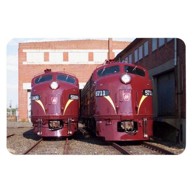 Magnet Flexible Pennsylvania Railroad E-8a, s (JTFS) 5809 et 5711 (Horizontal)