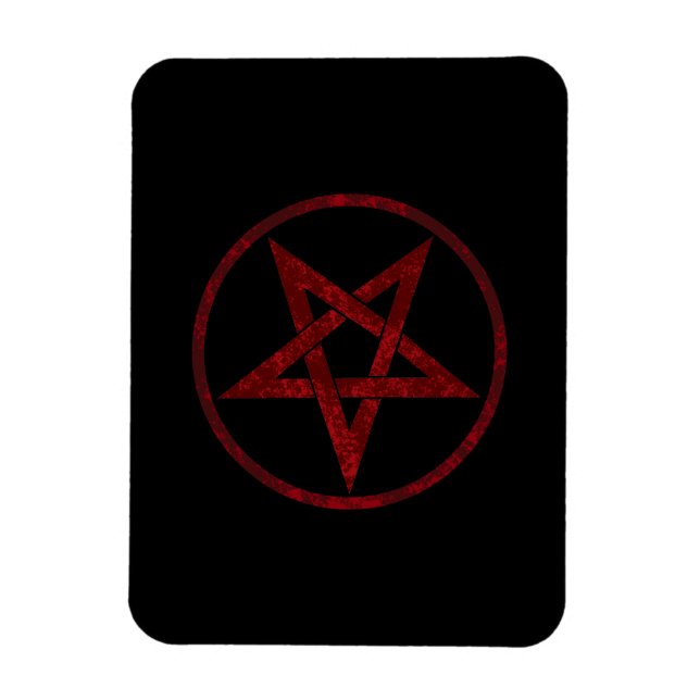 Magnet Flexible Pentagram Red Devil (Vertical)