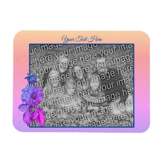 Magnet Flexible Peony Rainbow Personnalisé Ajouter Votre Photo