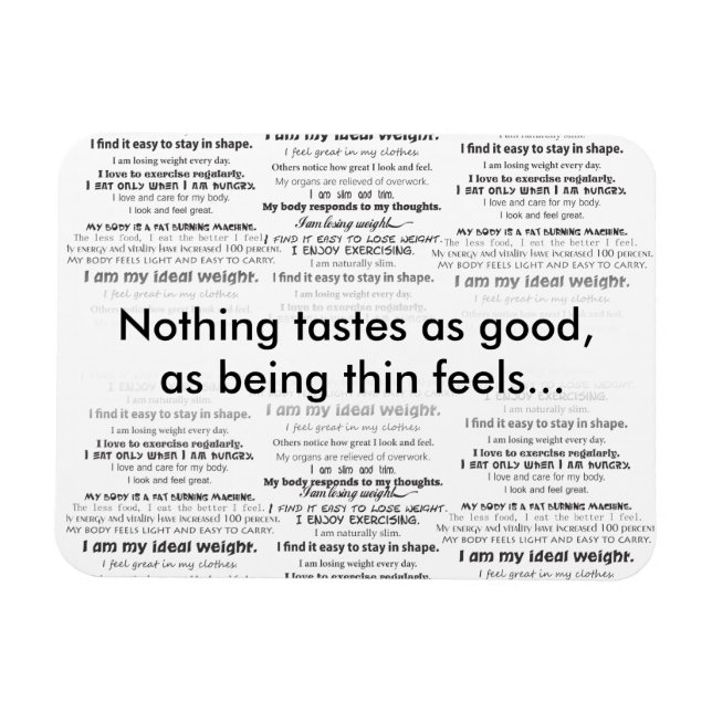 Magnet Flexible Perdre du poids, sentir grand (Horizontal)